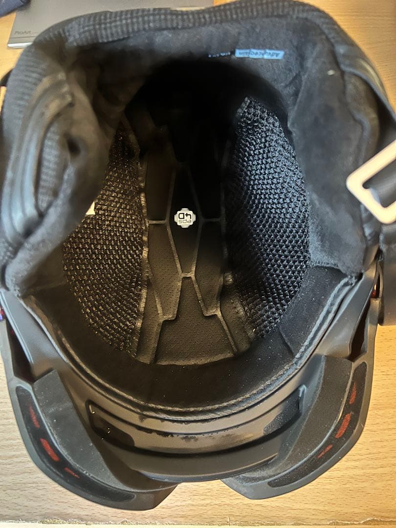 Salomon ヘルメットマットブラック 紫レンズ