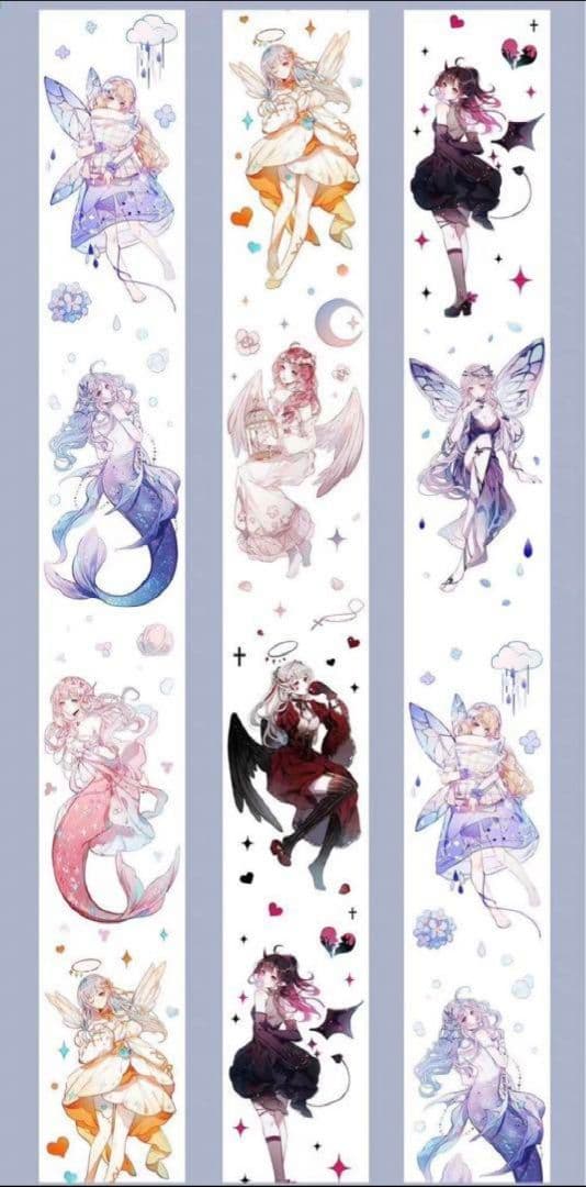 ☆のこり２☆J74＃迷境四时异想(镭射金)切り売り海外人物マステ