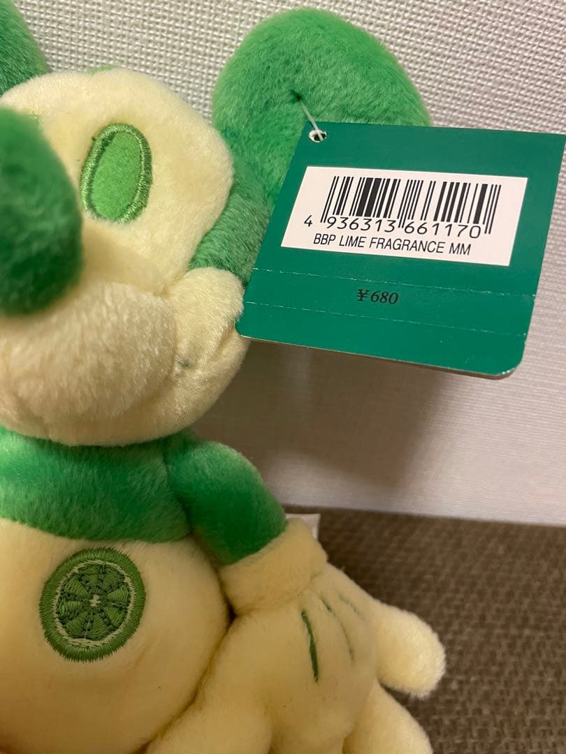 レトロ　ディズニーストア　ミッキー　ライム　フレグランス　ぬいぐるみ　人形　レア