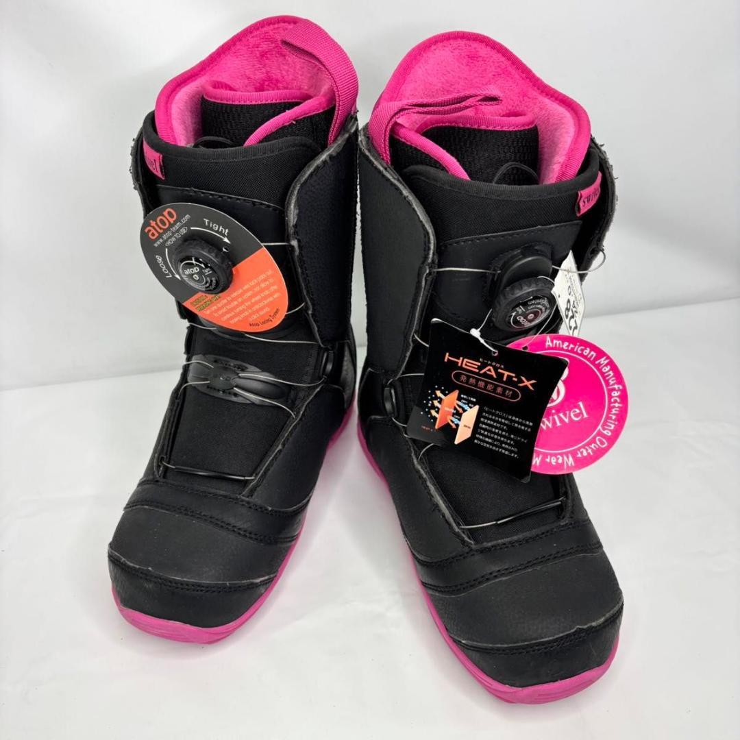 【新品/訳あり】swivel スノーボードブーツ レディース 24cm