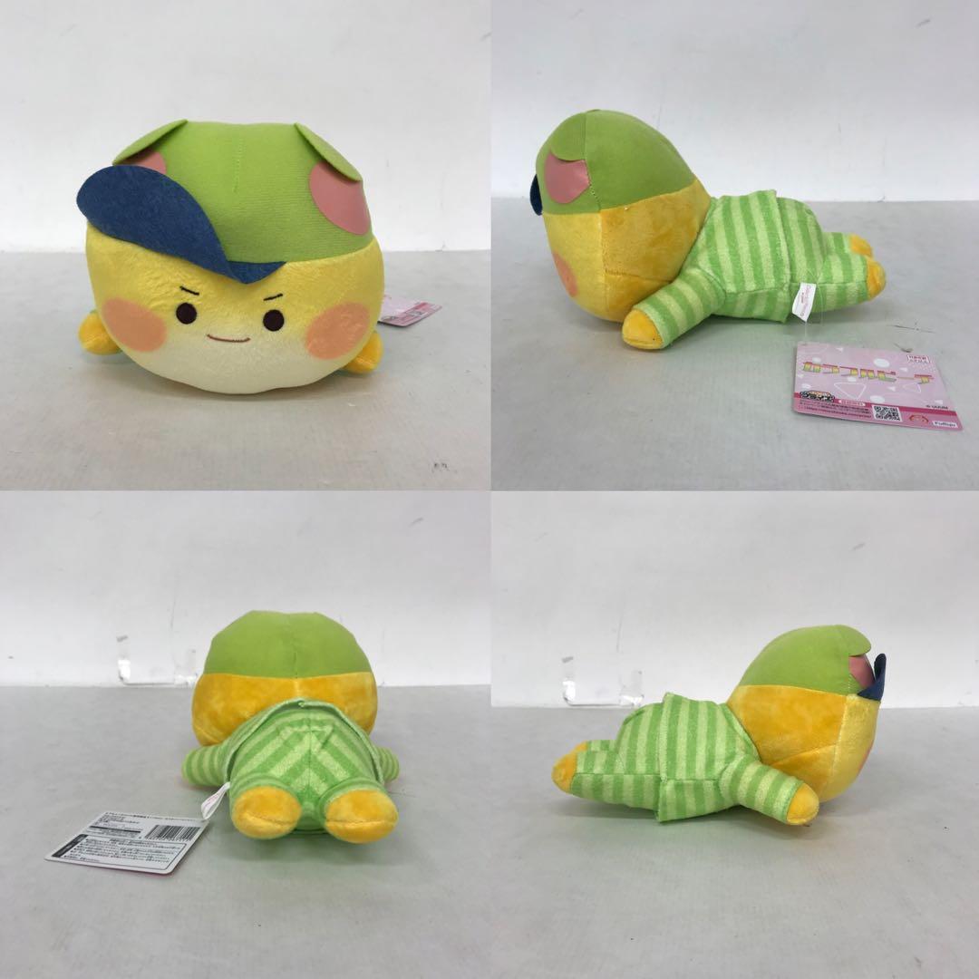 カラフルピーチ ねそべりBIGぬいぐるみ きゅるまるイラストロングクッション