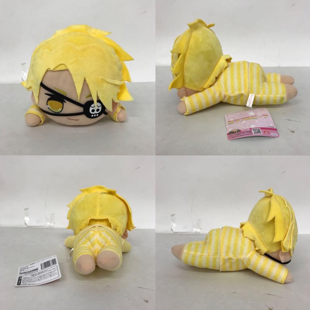 カラフルピーチ ねそべりBIGぬいぐるみ きゅるまるイラストロングクッション