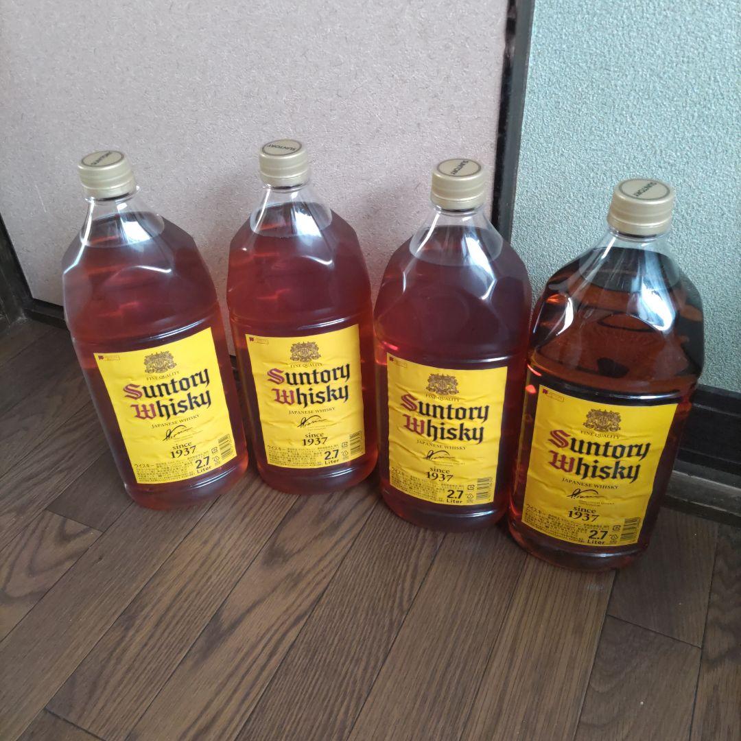サントリーウイスキー 2.7L　角瓶　４本セット