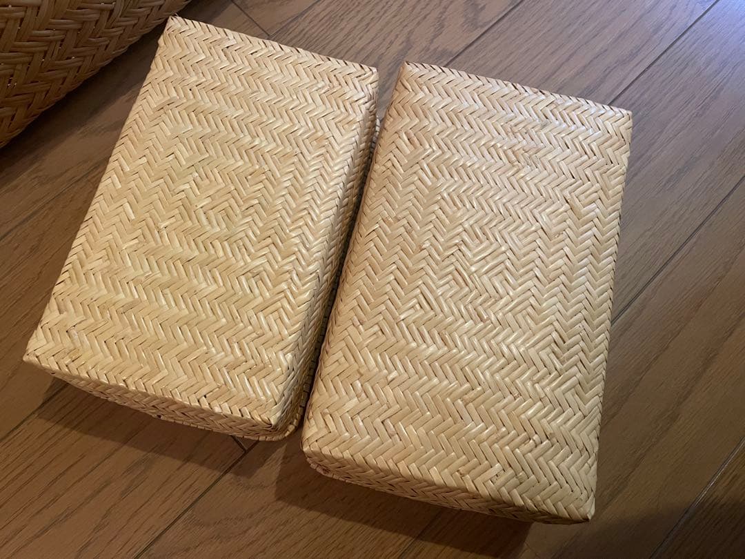 鳥越竹細工　かごバック　入れ子　セット