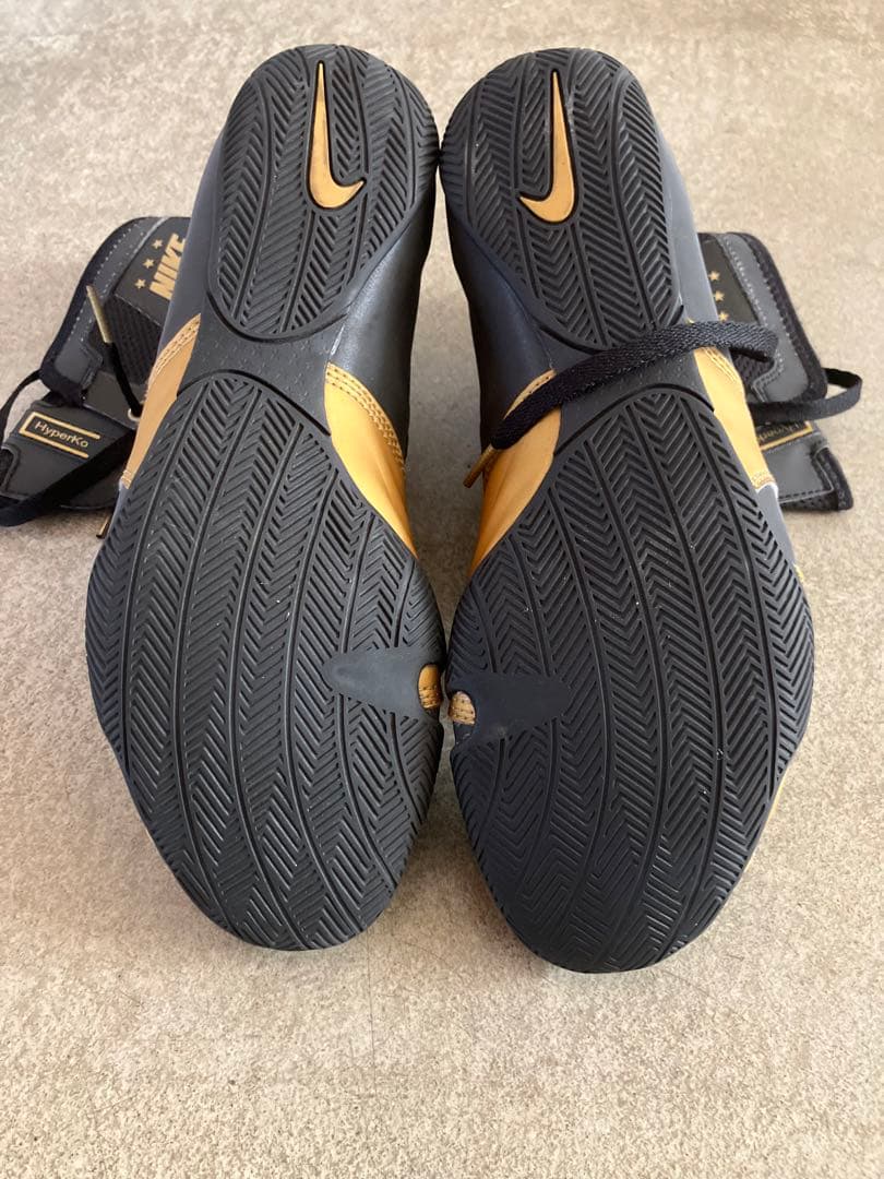 NIKE ハイパーKO ボクシングシューズ ブラック/ゴールド 27㎝