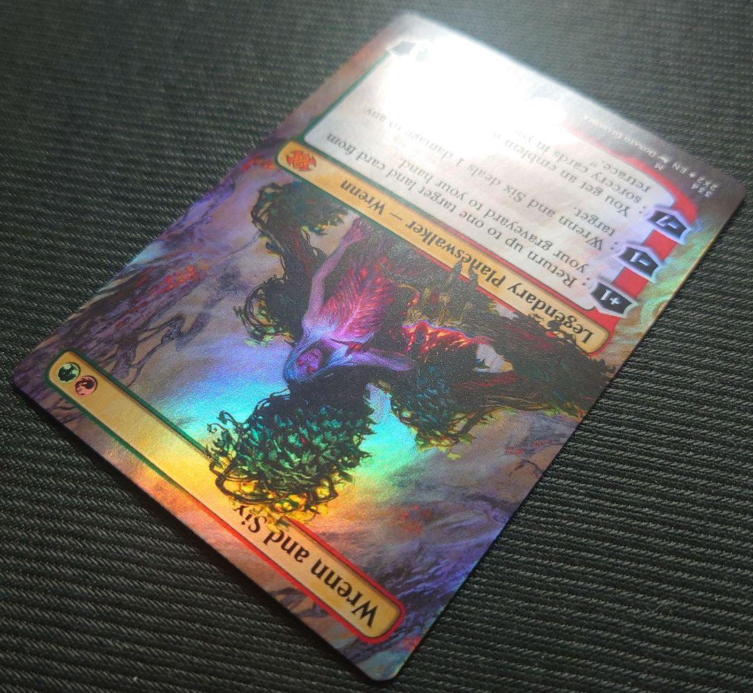 mtg 英語版 ボーダーレス FOIL レンと6番 2x2