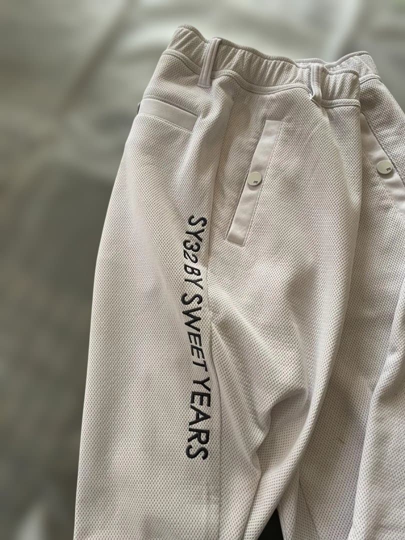 SY32　SWEET YEARS メッシュホワイトパンツ Lサイズ