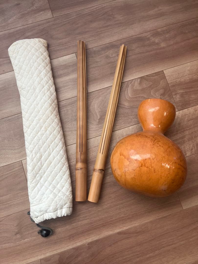 フラダンス用楽器 イプ&プイリ (ケース付き)