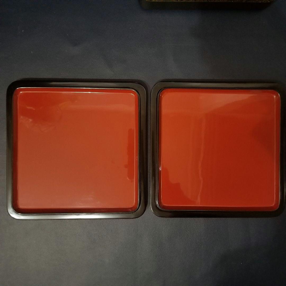 美品 輪島塗 布着本堅地 四段重 黒漆 極上菊花 沈金 蒔絵 重箱