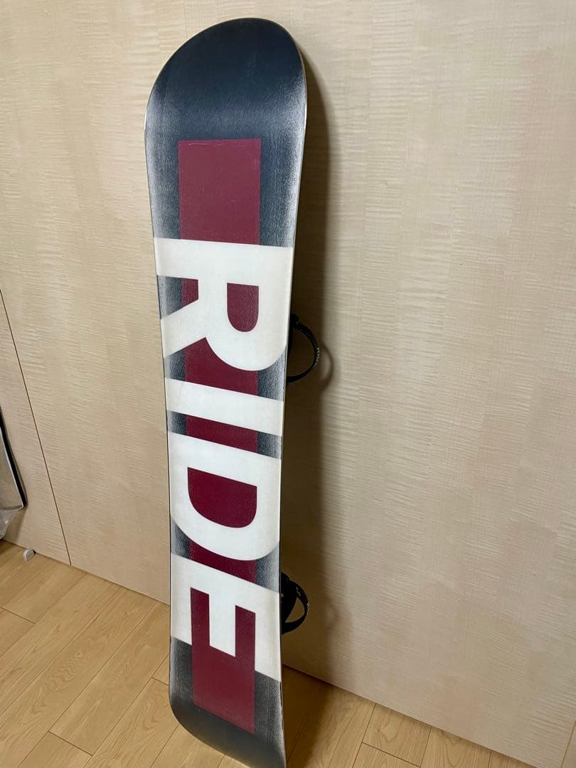 RIDEメンズスノーボードセット／スノボ160cm+ビン、ケース付き