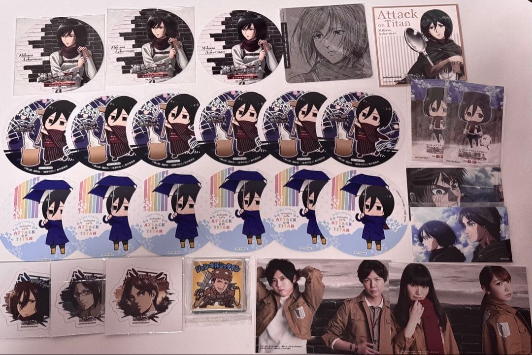 進撃の巨人 ミカサ エレン アクキー ラバスト コースター まとめ売り