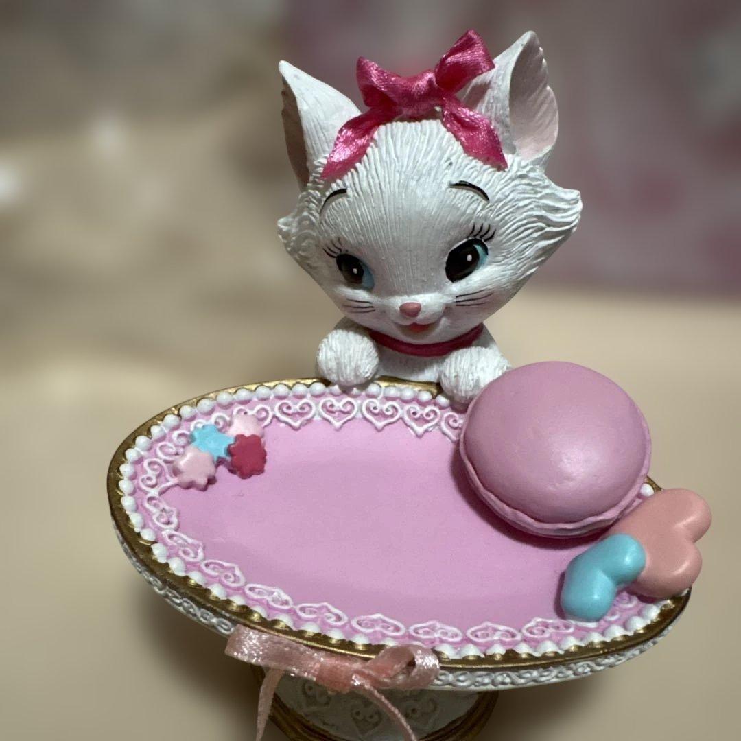 ディズニー マリー アクセサリートレー おしゃれキャット 陶器 置物 フィギュア