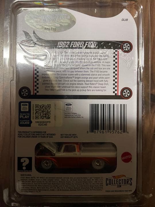 2022 RLC HW 1962 Ford F100 フォード F100