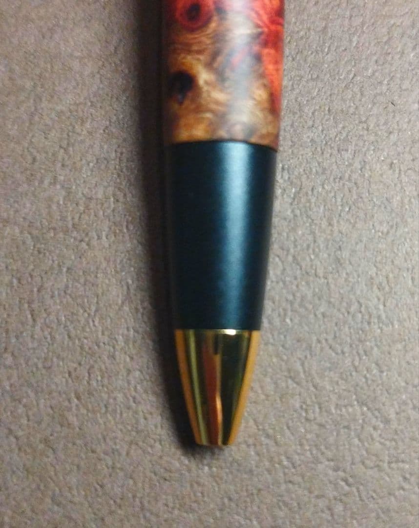 最上級　花梨紅白　シャープペンシル　野原工芸似　あけぼの工房 0.5