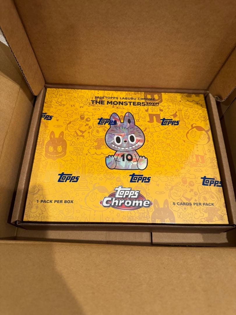 Topps Chrome 10周年記念ボックス ラブブ 1BOX 新品未開封