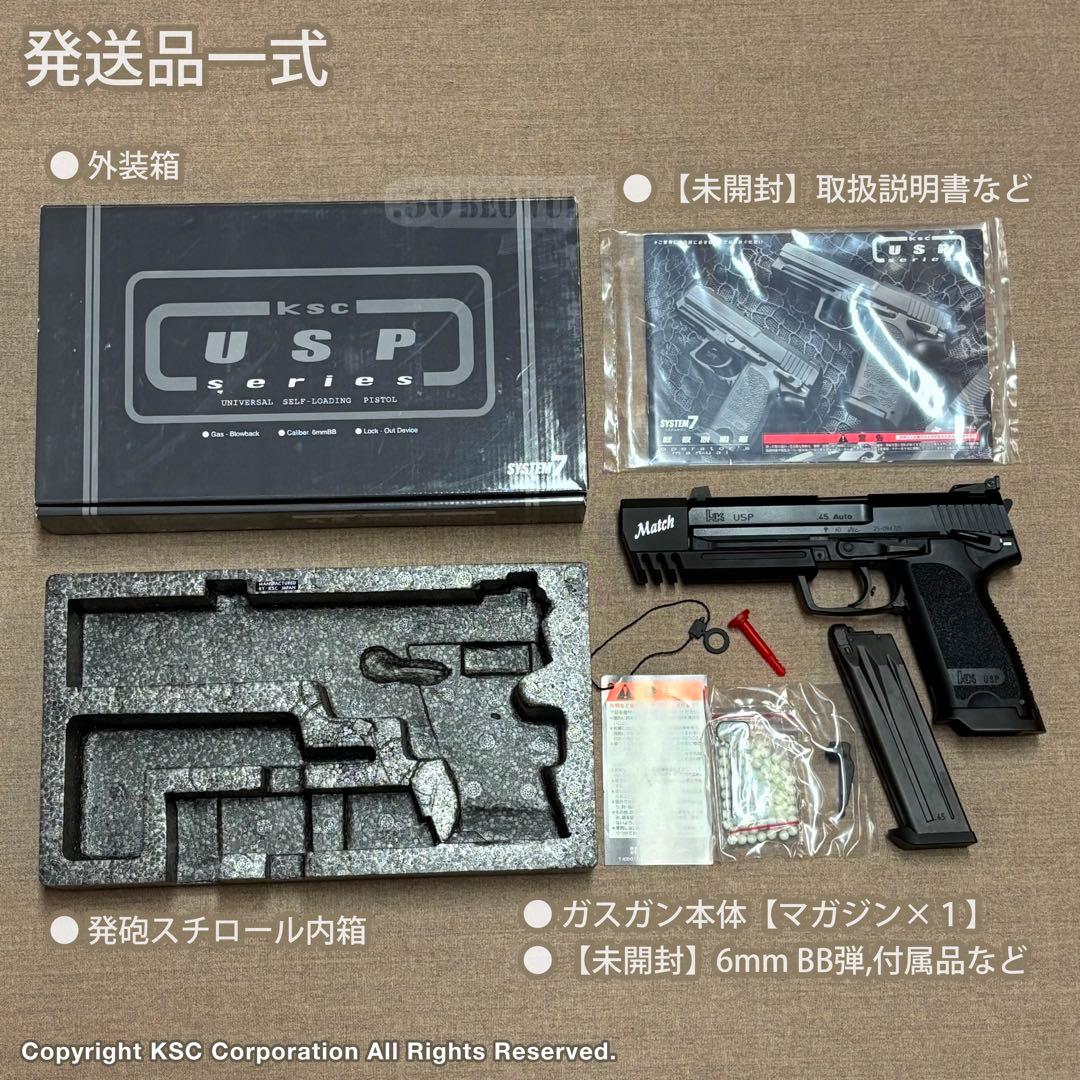 KSC H&K USP Match 45 AUTO マッチ 【一部不具合有り】