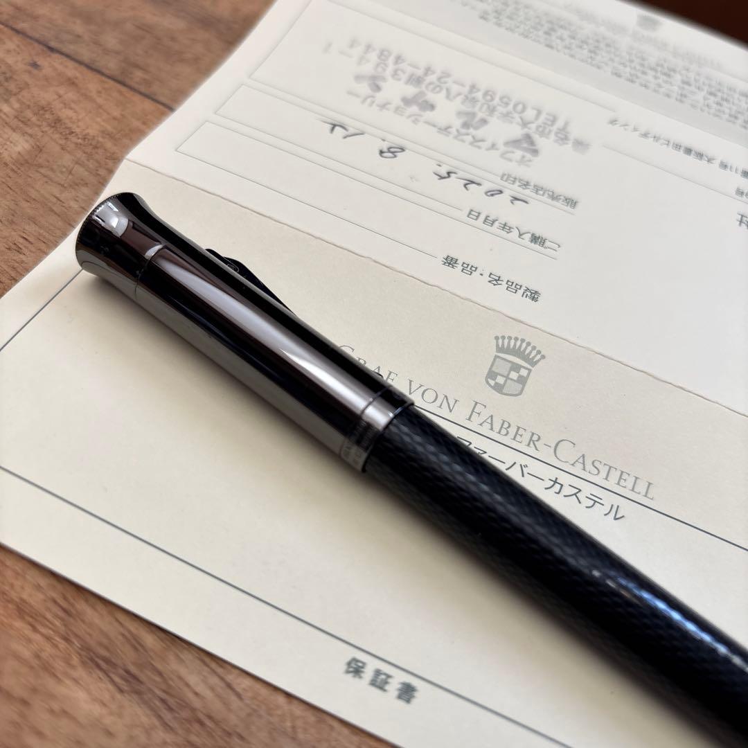 ギロシェブラックエディションローラーボール　グラフ　フォン　ファーバーカステル