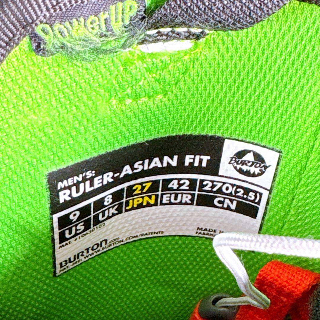 BURTONバートン　RULER 27センチ　クイックレース　スノーボードブーツ