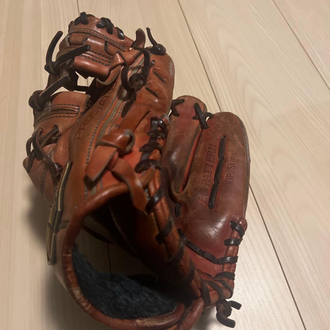 ZETT硬式用グローブ 内野用 赤色