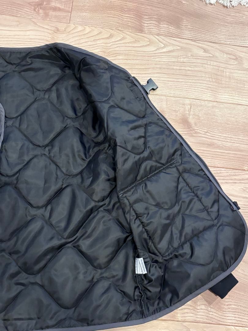 25FW　中綿ノーカラージャケット(メンズ)　CHG25-AW-J06 M