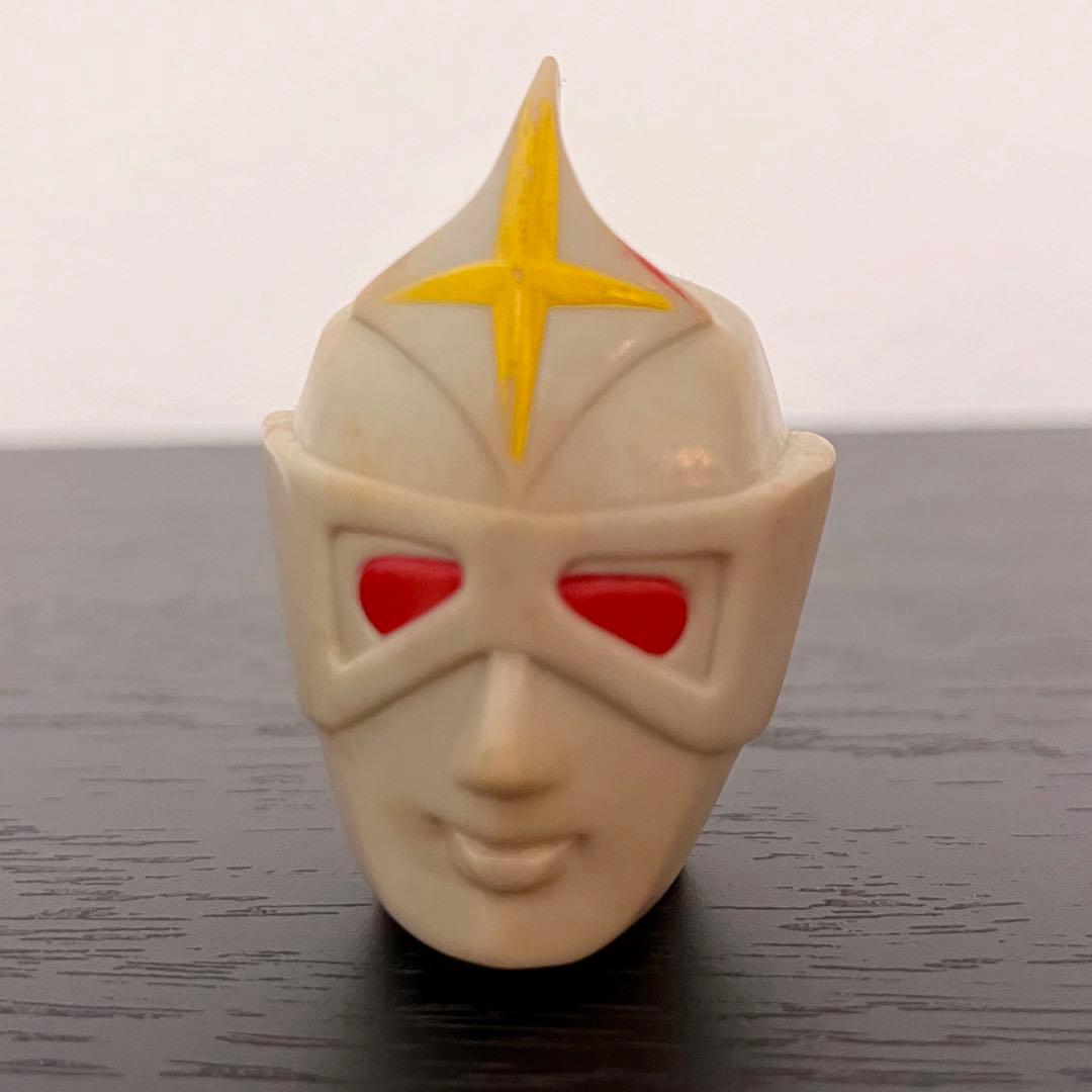 昭*き様 当時物　ブルマァク　ミラーマン　ソフビ　スタンダードサイズ　面取れ　マ