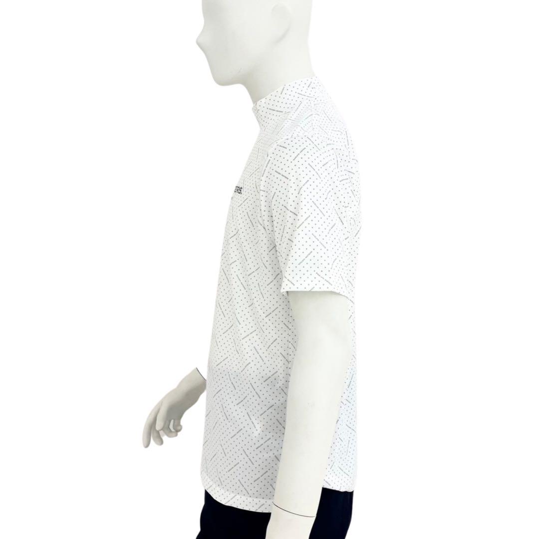 エリートグリップ　ROUGHWATERS 半袖モックネック　ホワイトグレー　LL