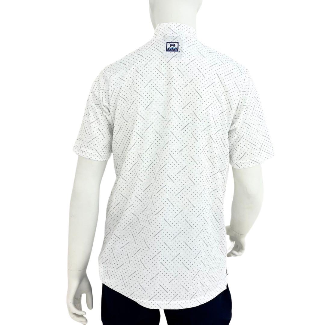 エリートグリップ　ROUGHWATERS 半袖モックネック　ホワイトグレー　LL