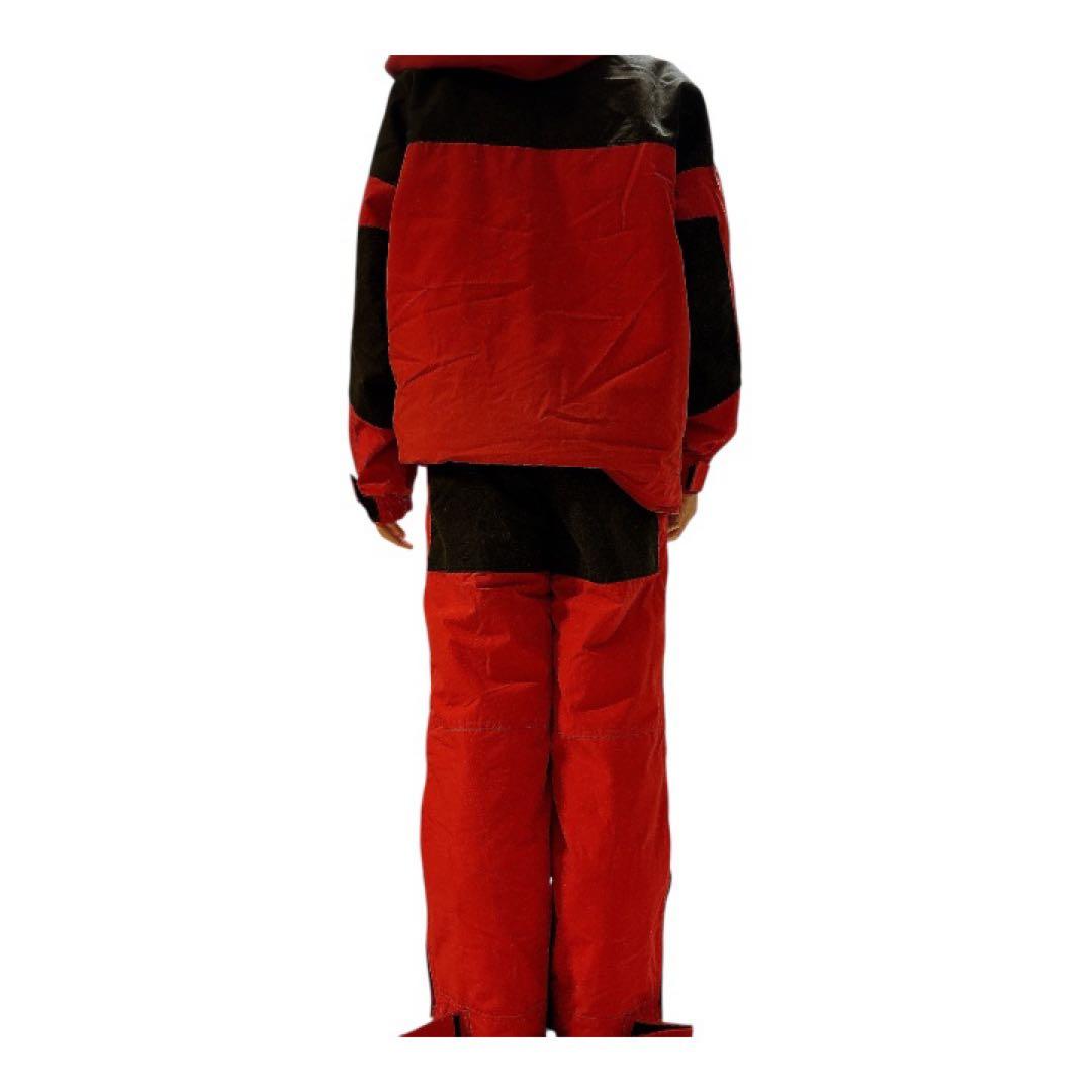 ellesseエレッセ スキーウェア 上下 M 90s レトロ 赤 黒　y2k