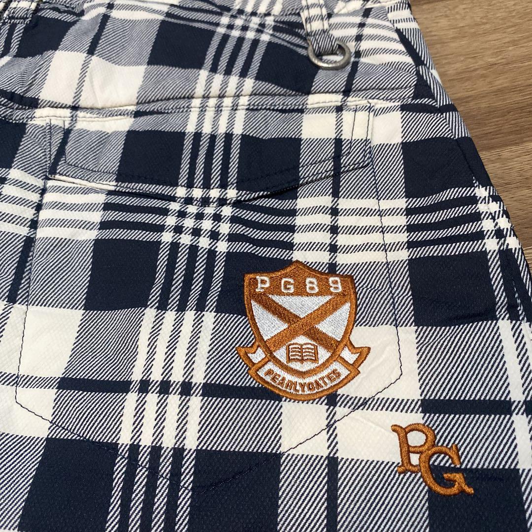 パーリーゲイツ♡スカート♡チェック♡ホワイト♡ネイビー♡S