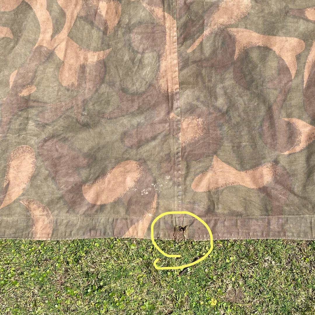 ひ*ち様 ハンガリー軍　軍幕　ポンチョ　１枚②　迷彩　ハリケーンカモ