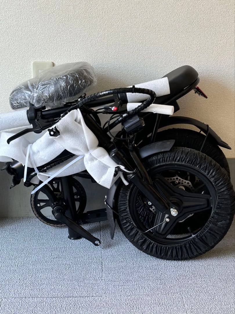 送料込み/新品/ハイスペック/折りたたみ/電動アシスト自転車/黒/ 引取割あり
