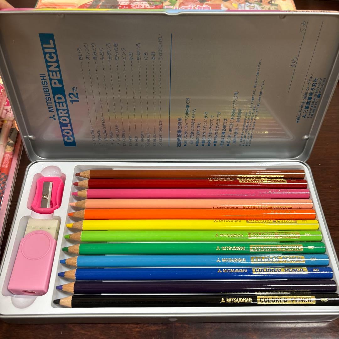 モーニング娘。デラックス筆箱　色えんぴつ　消しゴム　鉛筆セット