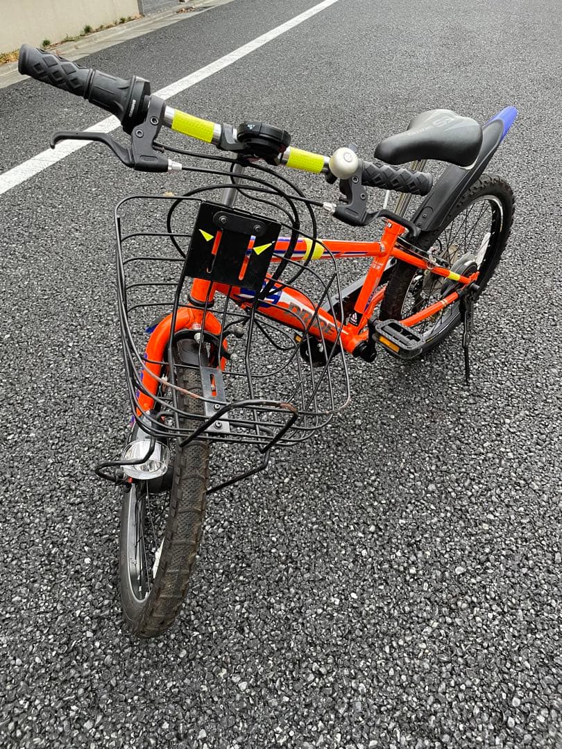 【手渡し限定】キッズ自転車 オレンジ 6段変速 20インチ