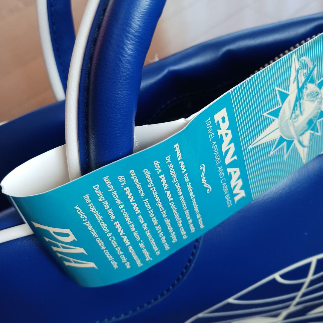 【かずや＠断捨離中】新品未使用PAN AM ボストンバッグ 青