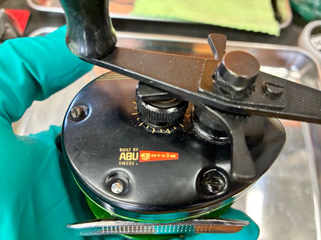 ABUアンバサダーMAG1PLUS グリーンフレームFN84-3