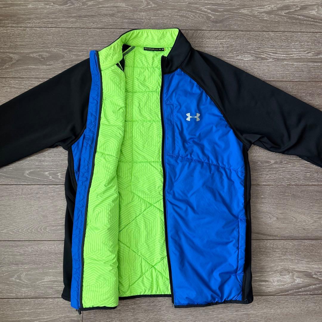 超美品 UA アンダーアーマー ゴルフウェア コールドギア 中綿ジャケット XL