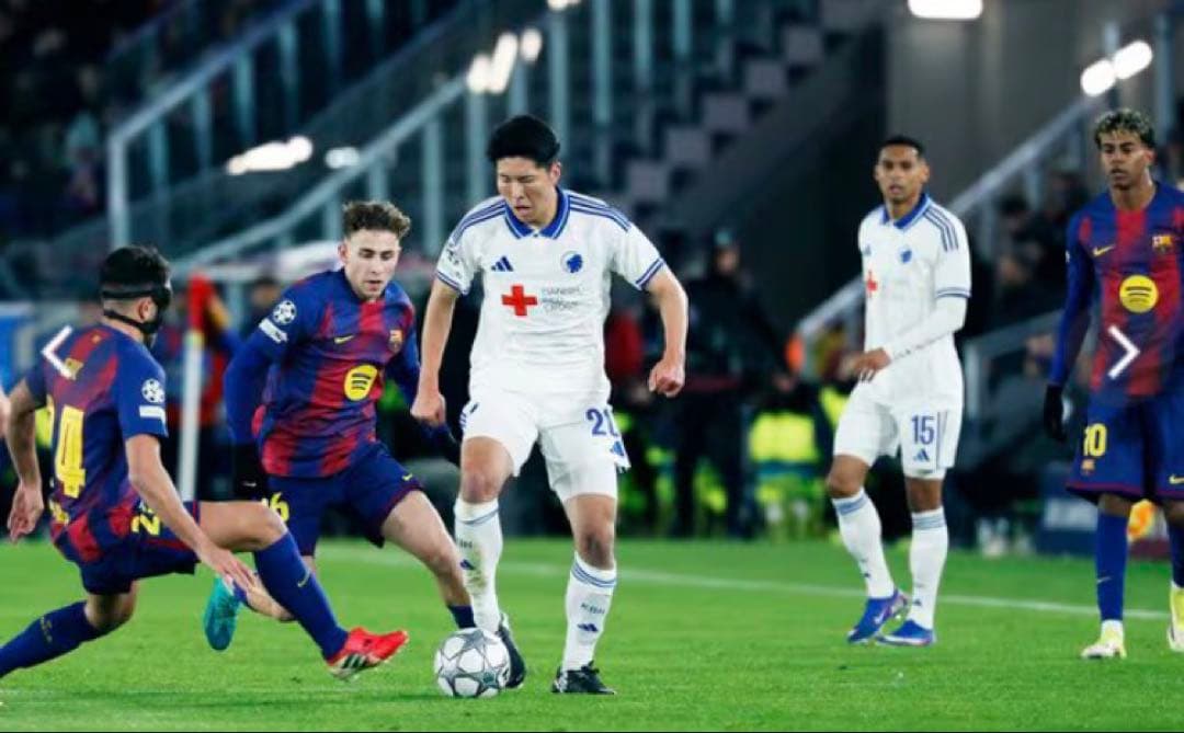 【新品未使用】鈴木淳之介 FCコペンハーゲン 25/26 ユニフォーム Mサイズ