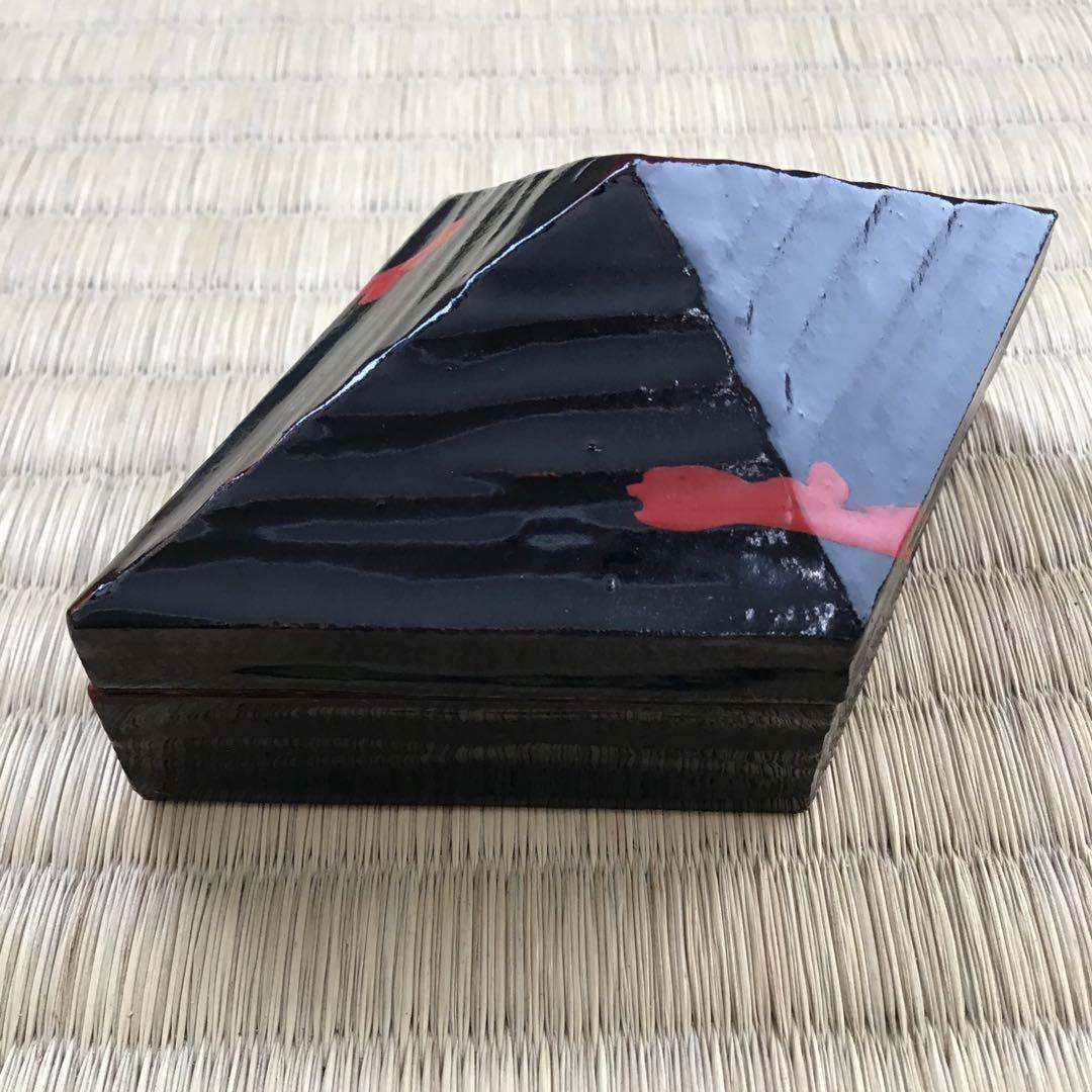 骨董品　茶道具　香合　トキン香合　中村楽山作　共箱紐片方欠損　S82KG