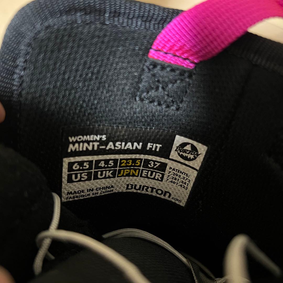 【極美品】BURTON スノーボードブーツ 女性用 黒/ピンク