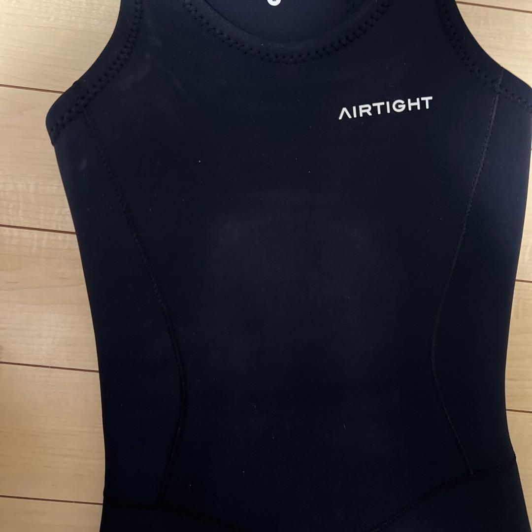 1回着用・AIRTIGHT ロングジョン ブラック ノースリーブLサイズ