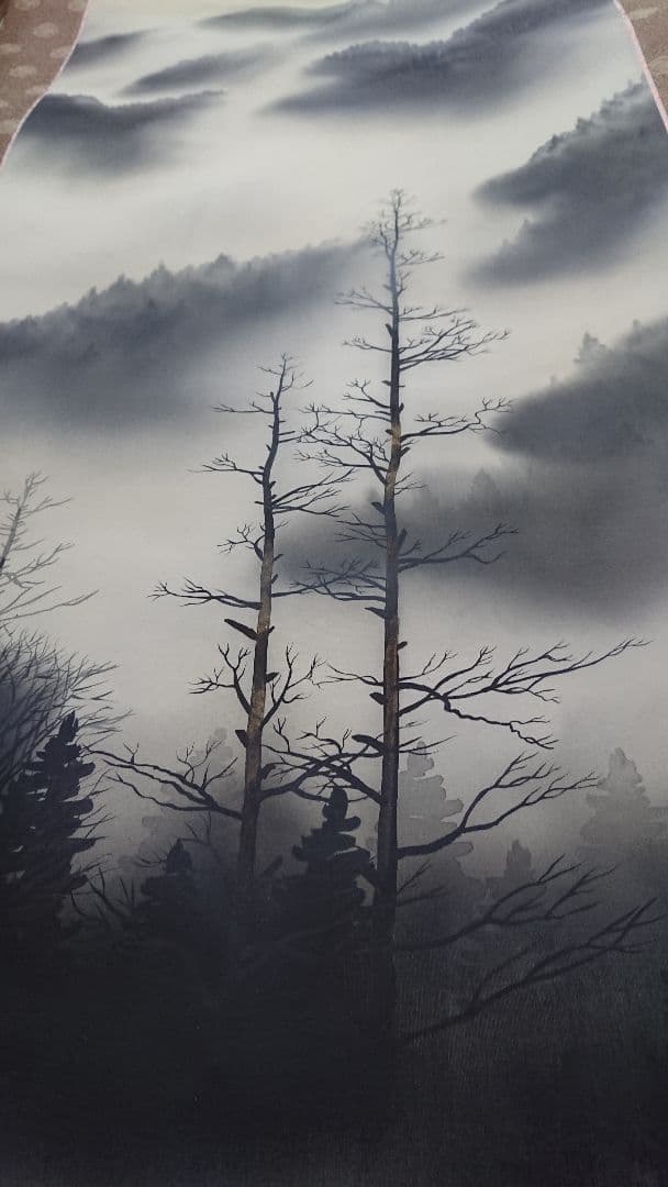 掛け軸★毛利秀信★幻想的な絵★コレクションにいかがでしょうか♪