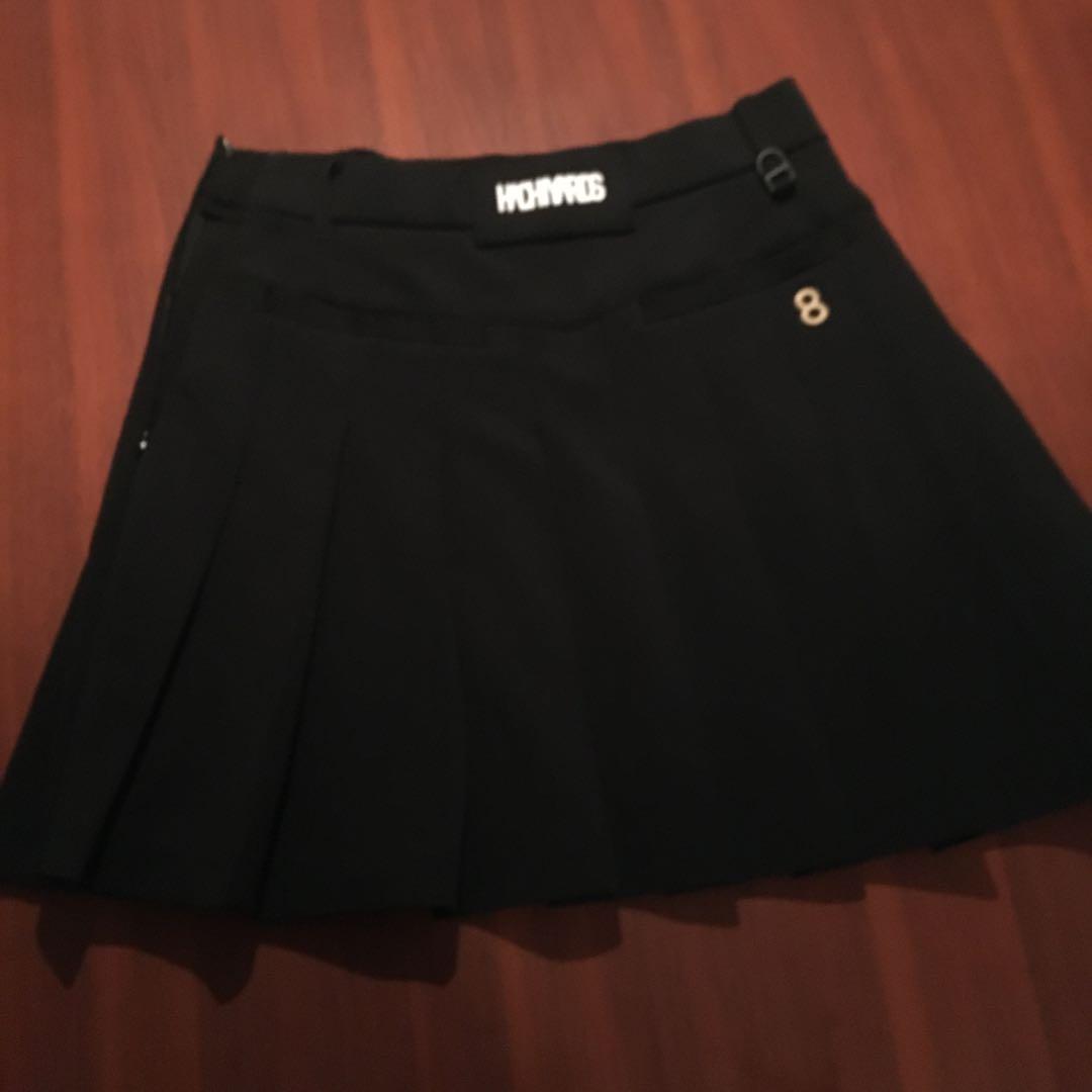 8YARDS 黒 プリーツスカート サイズ8