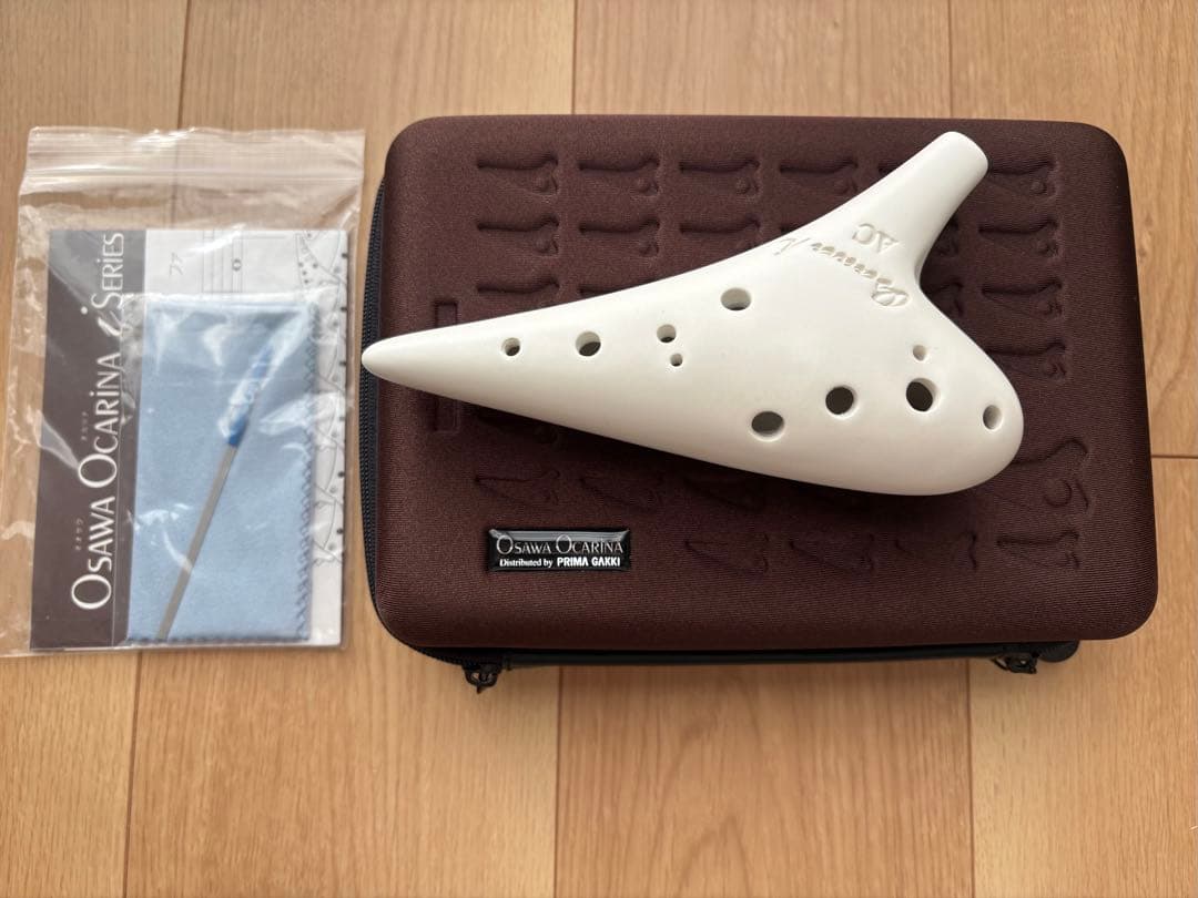 オオサワi マットホワイト　オカリナ　アルトC 【新中古】