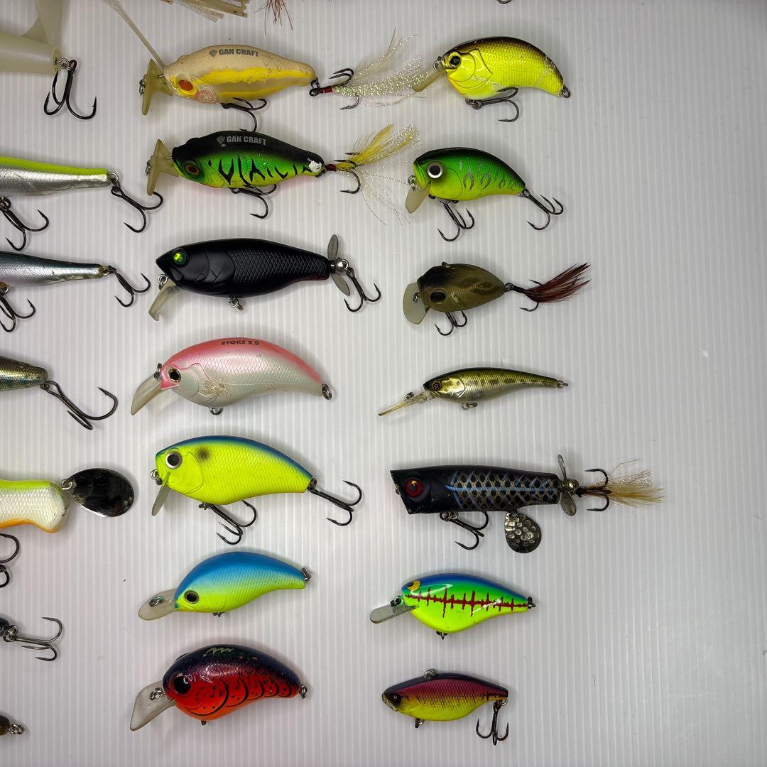 ブラックバス ビッグベイトなどハードルアー53点セット