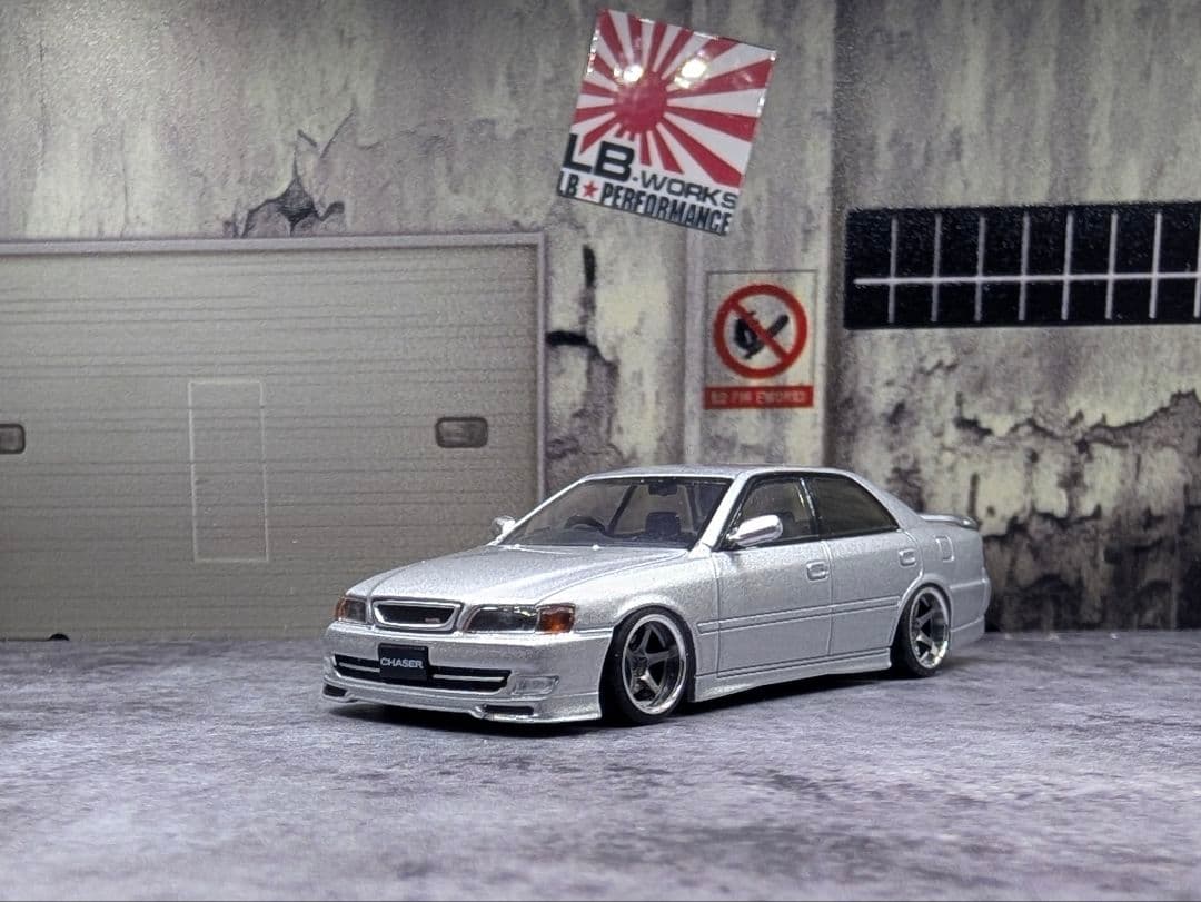 ホビージャパン TOYOTA CHASER ツアラーV カスタム シルバー