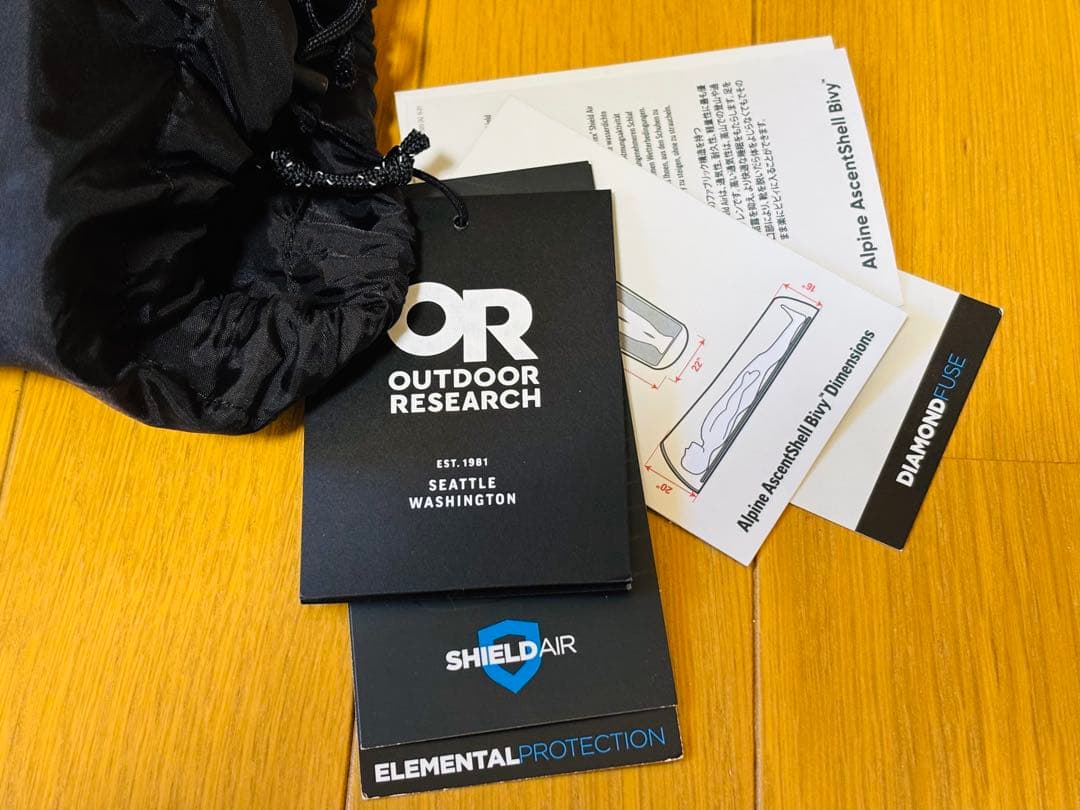 テント・タープ OUTDOOR RESEARCH ALPINE ASCENTSHELL BIVY