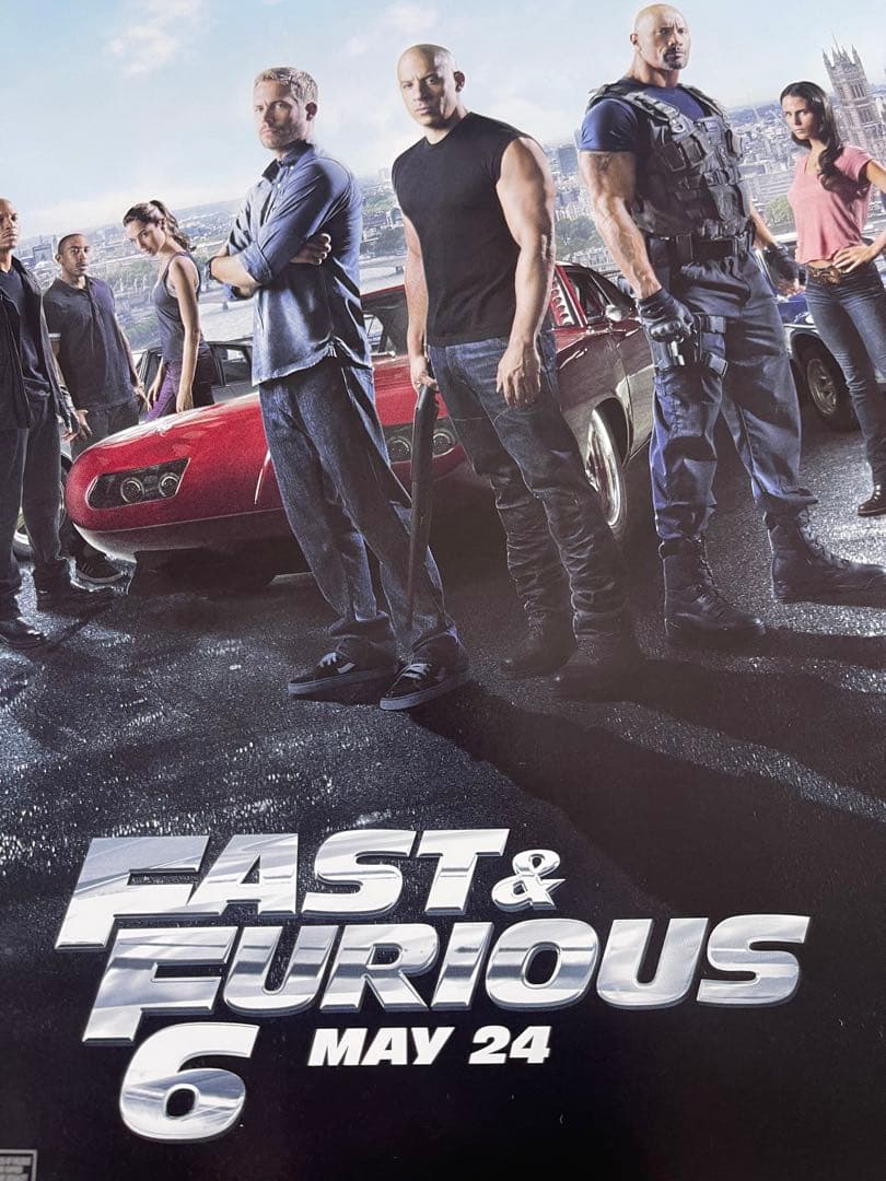 *枚数限定*映画館用片面印刷ポスターUS版:ワイルドスピード ユーロミッション