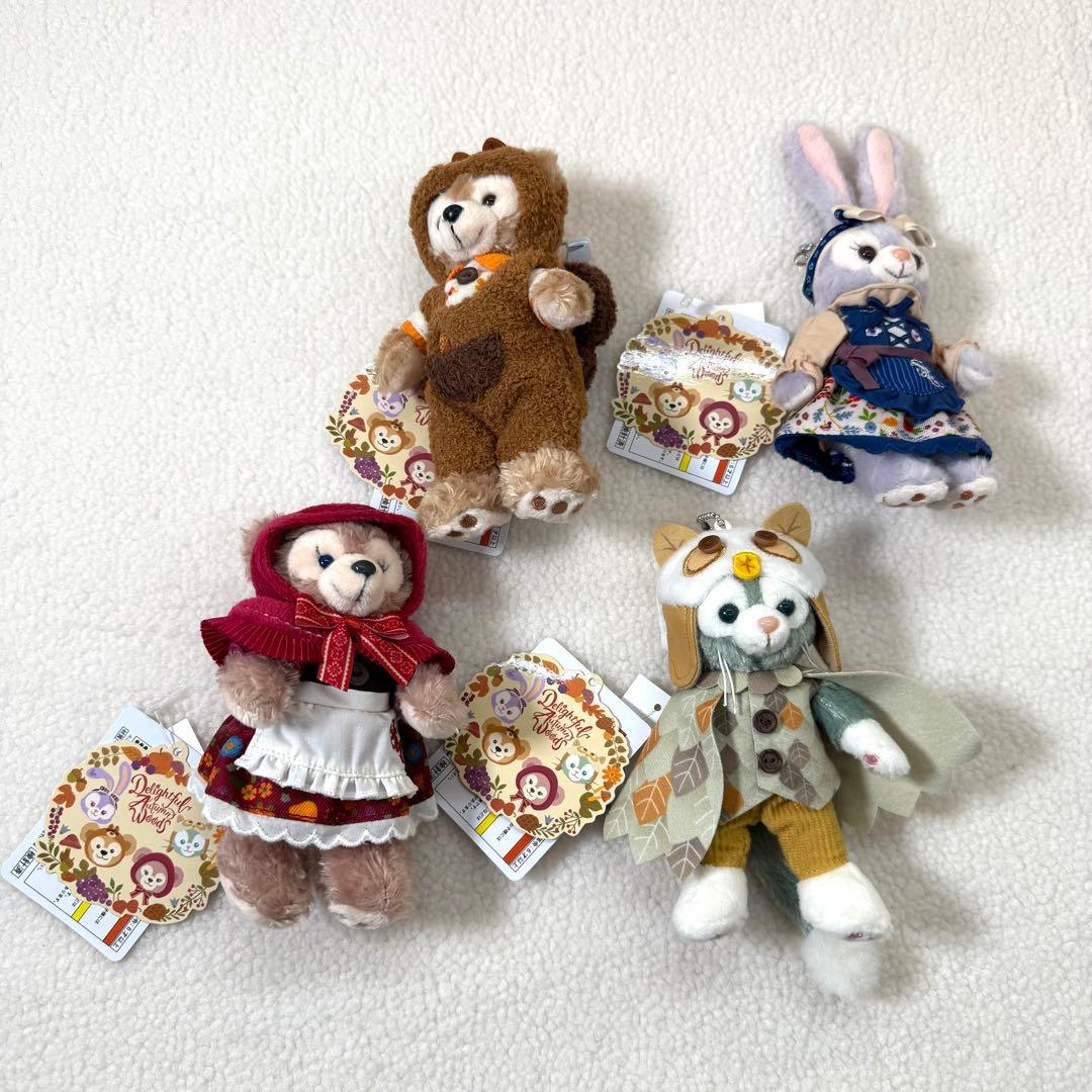 秋のぼうけん　TDL TDS期間限定ぬいぐるみバッジステラルー４体セット