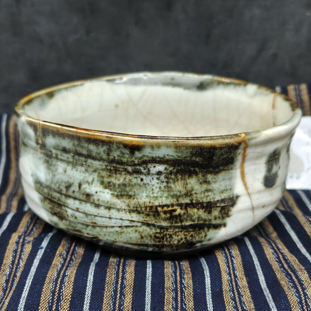 古万古焼、御所丸茶碗(元箱、包み古布付)