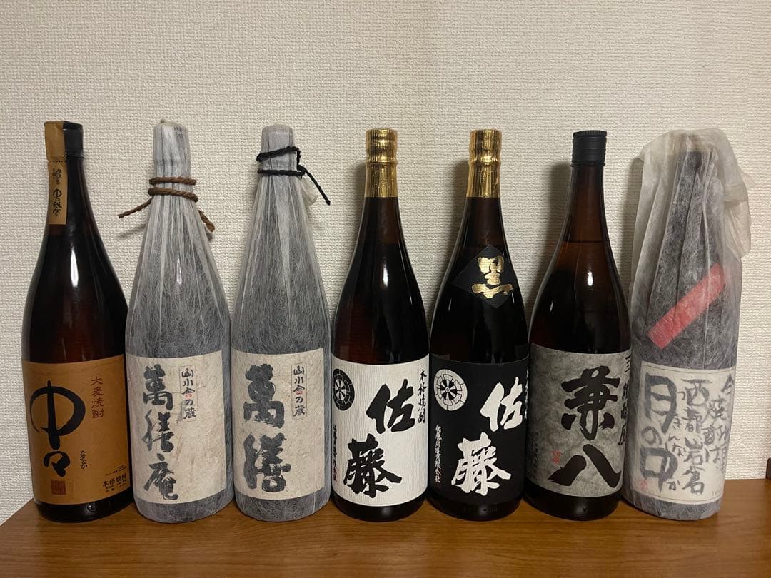 プレミアム焼酎 7本セット 中々 萬膳 萬膳庵 佐藤黒 佐藤白 月の中 兼八